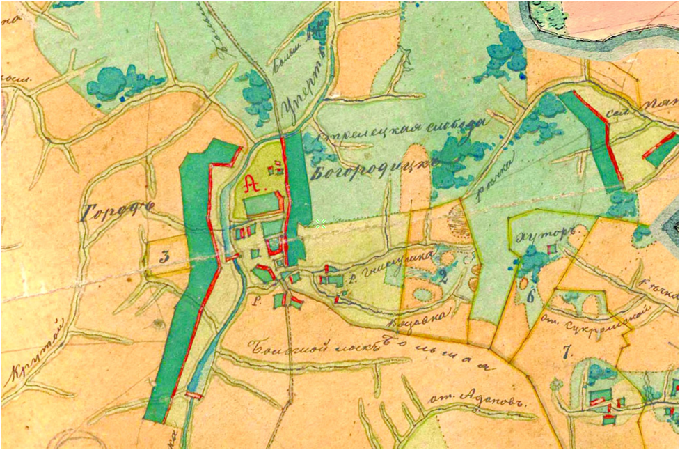 Карта середины 18 века