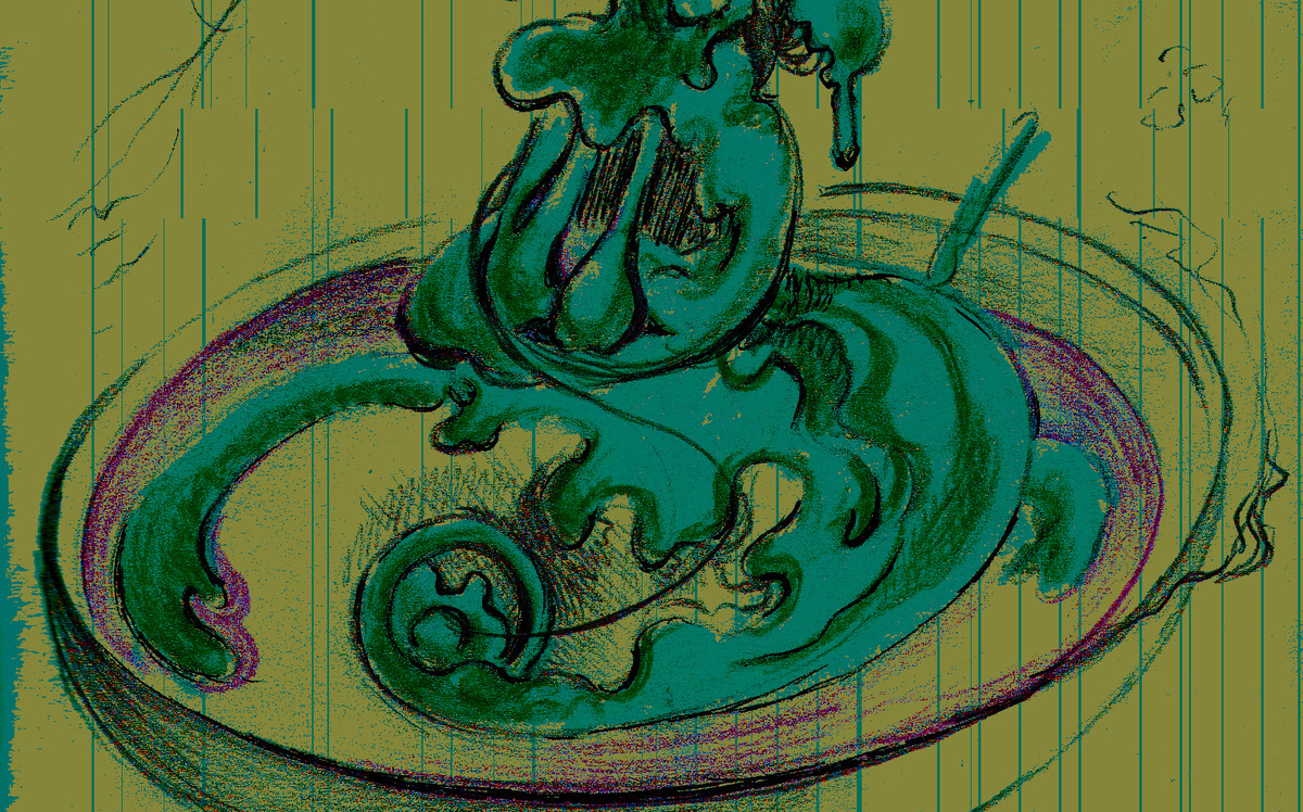 Фрагмент рисунка (компьютерная обработка), автор Елена Лес