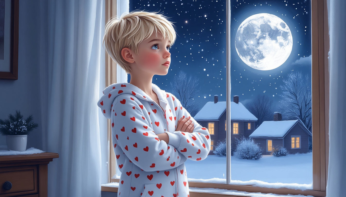 Новогодняя тоска. Не совсем моя, но я участвую... Изображение от ИИ Шедеврум