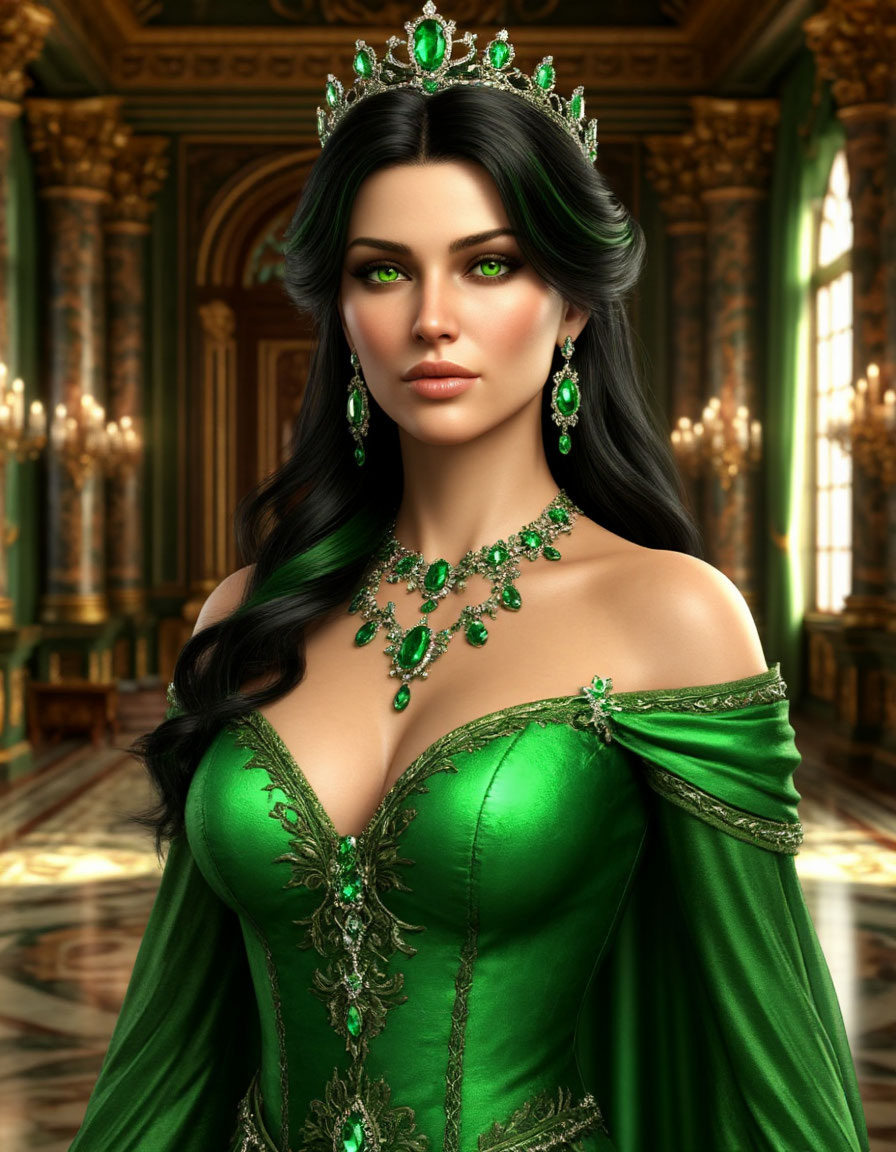 Королева леса Ядвига. Картинка создана ИИ.