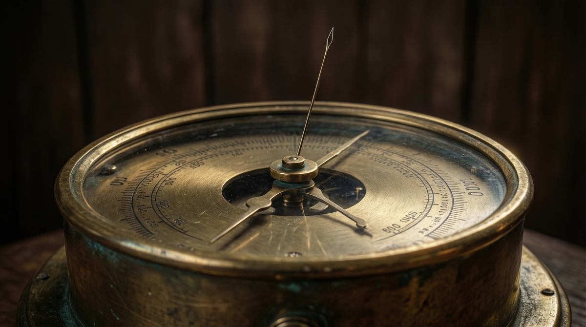 Один из первых приборов, который зафиксировал связь тела и эмоций. Колебания его стрелки зависели от влажности кожи человека.