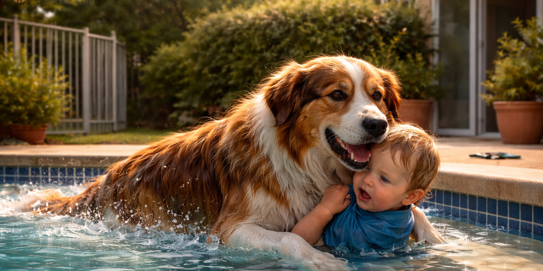 Пёс лаял без причины. Пока однажды не прыгнул в бассейн
