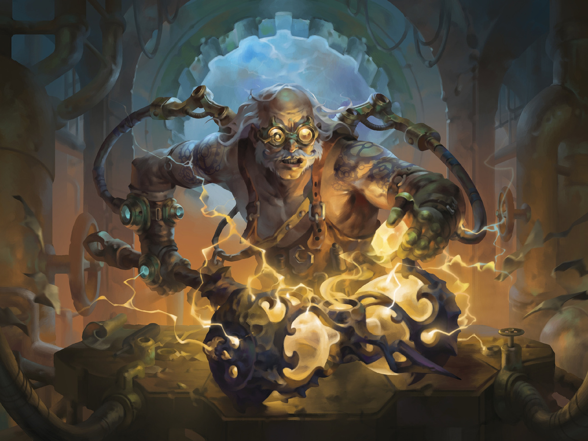 "Артефакт почти готов... Нужно лишь вложить  силу кристалла Огня..." 