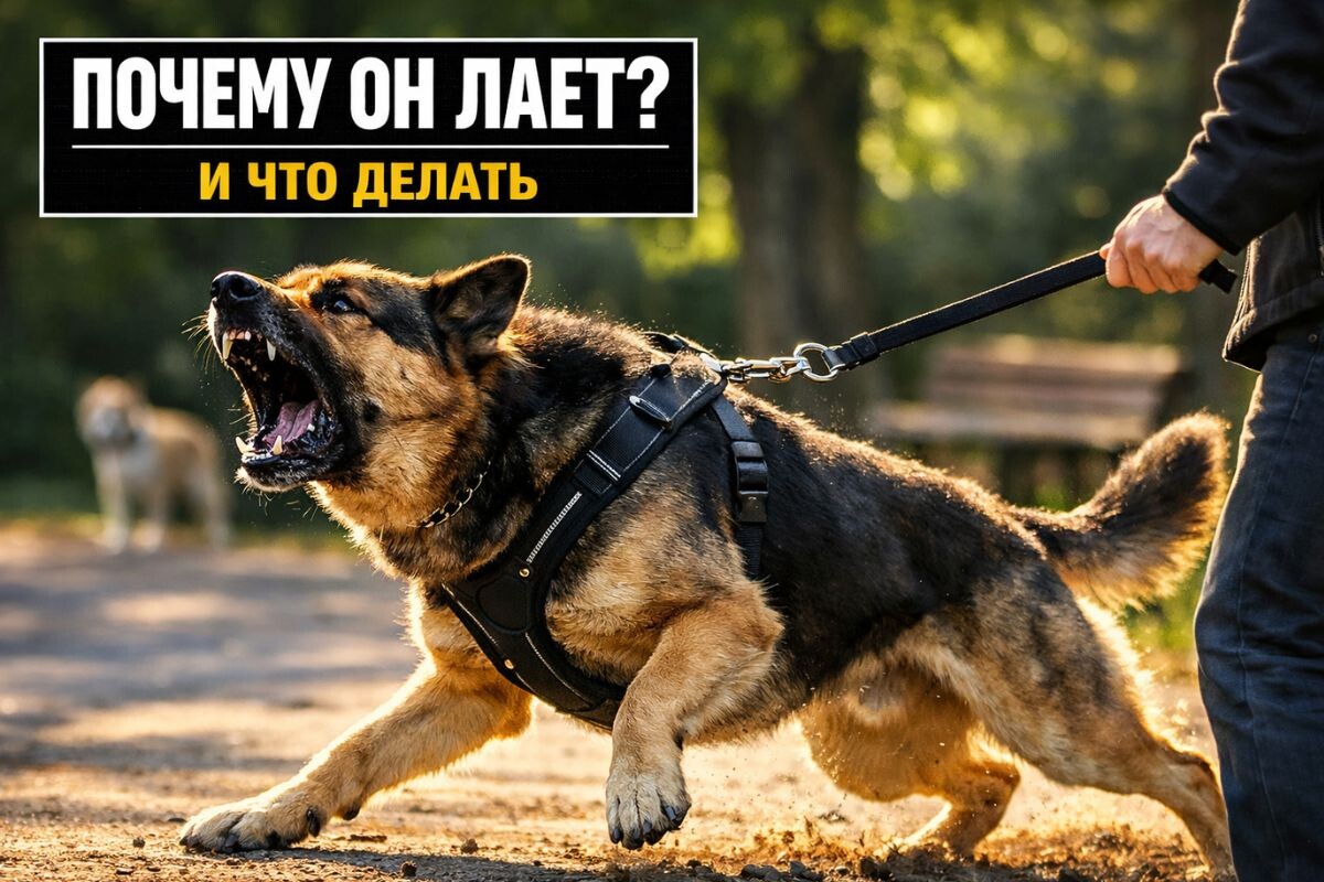 Почему собака лает на других собак
