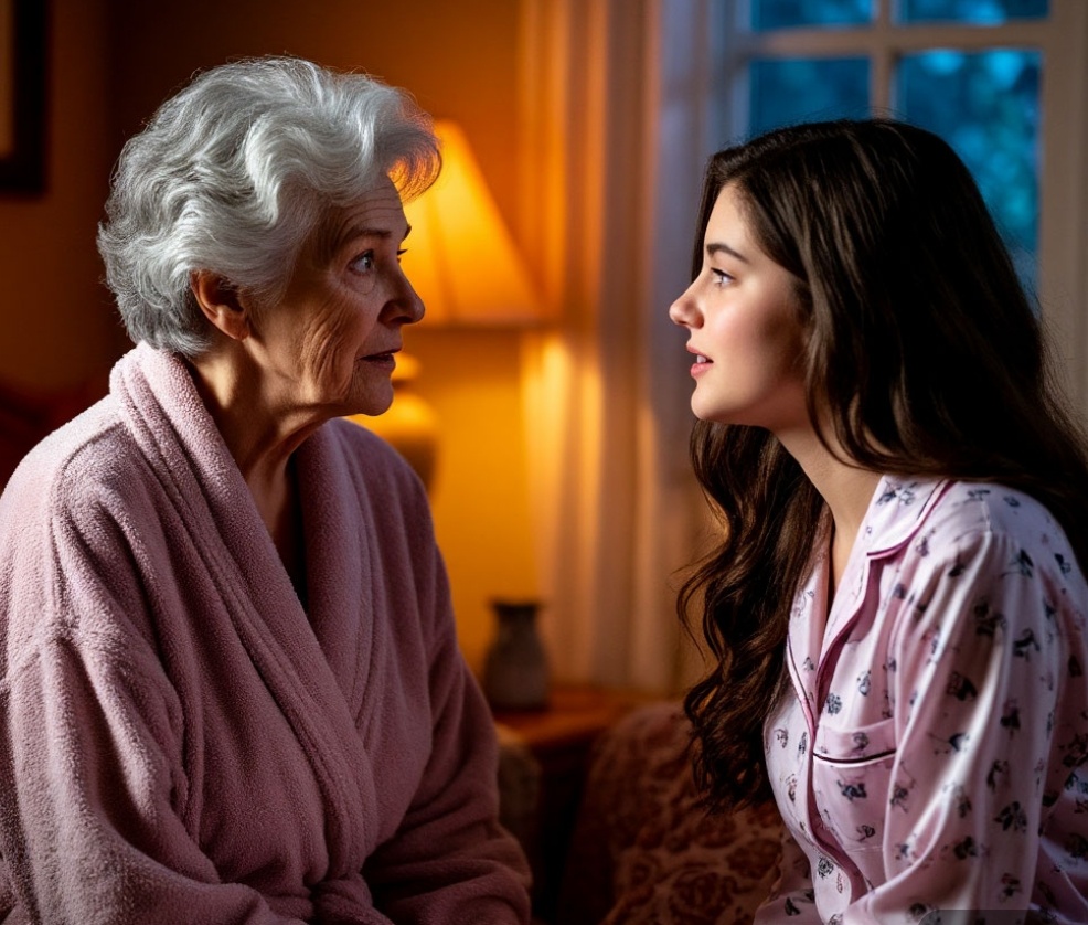 Бабушка и внучка - ночной разговор
