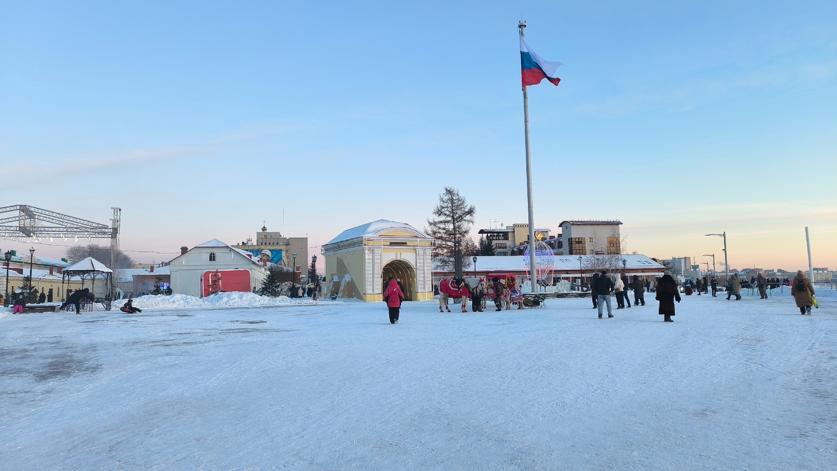 Омская крепость с Тобольскими воротами