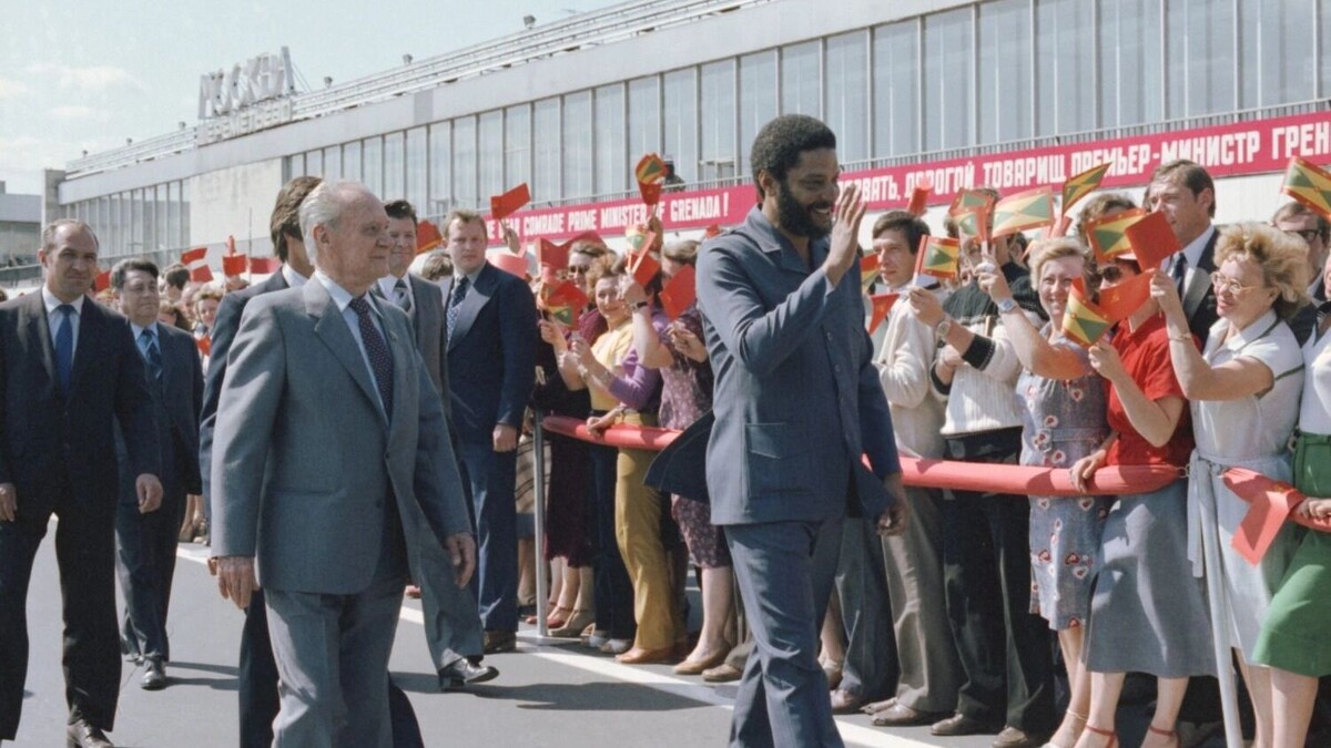 Визит премьер-министра народного революционного правительства Гренады Мориса Бишопа в СССР. Фото: Юрий Лизунов, Валентин Черединцев / ТАСС