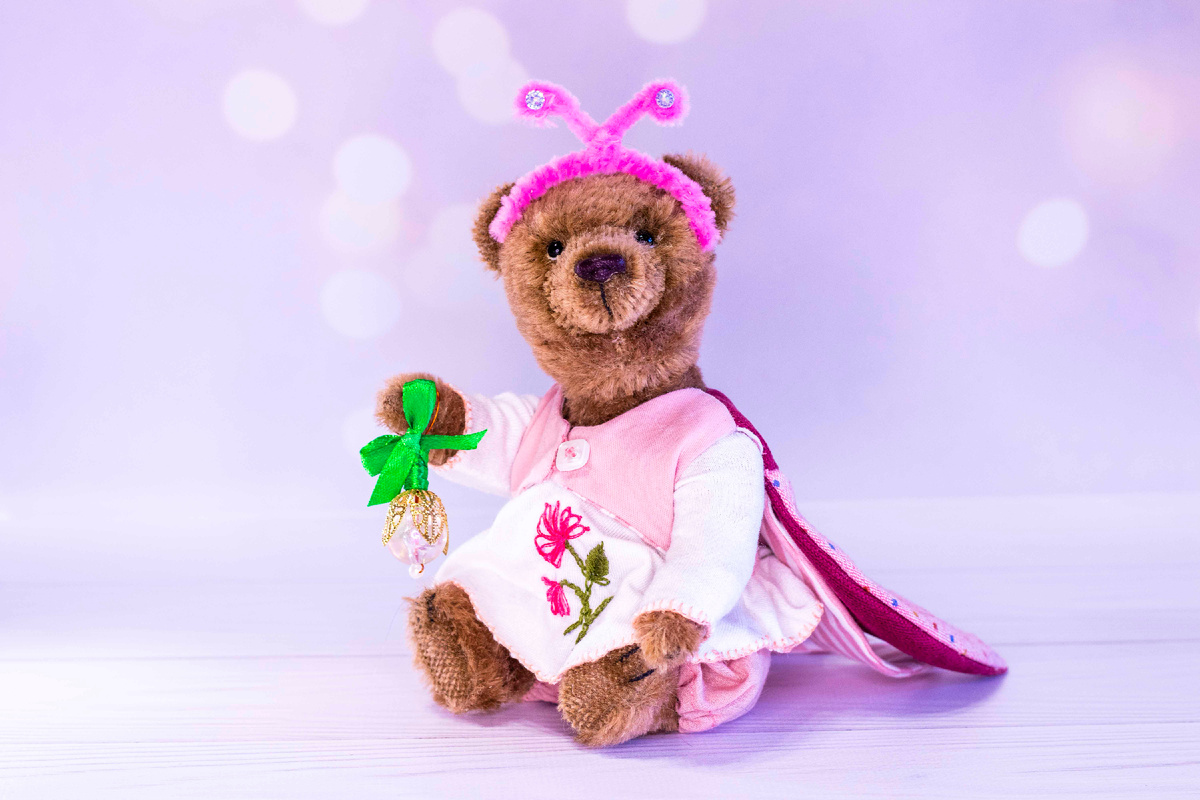 Мишка тедд Жужа-светлячок