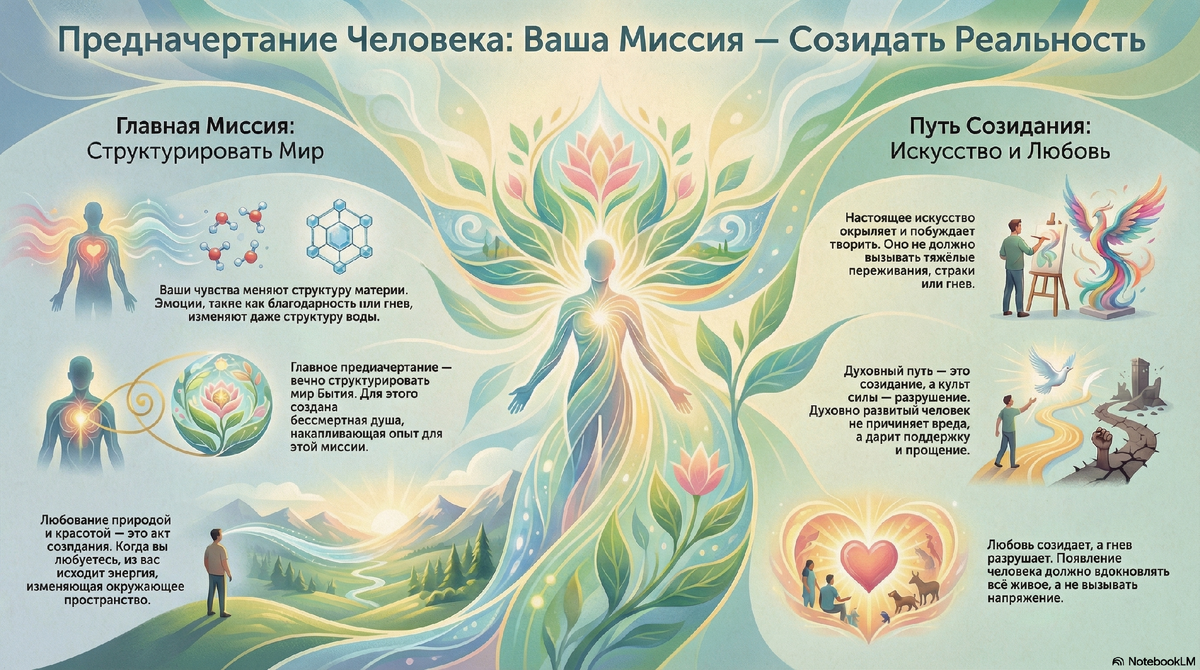 Предначертание Человека - Созидать Реальность
