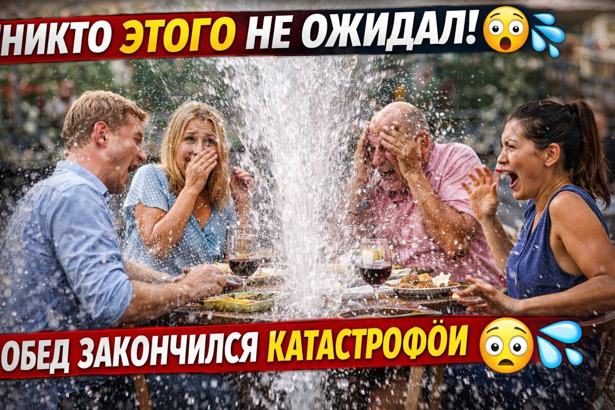 Ресторан? Нет, ВОДОПАД 😂💦