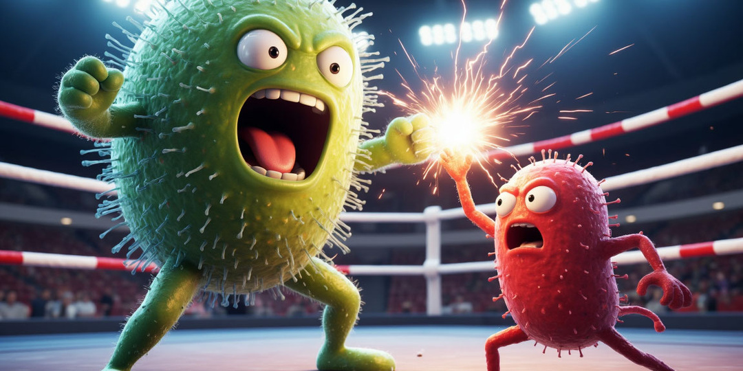 Микроскопическая война: вирусы и бактерии