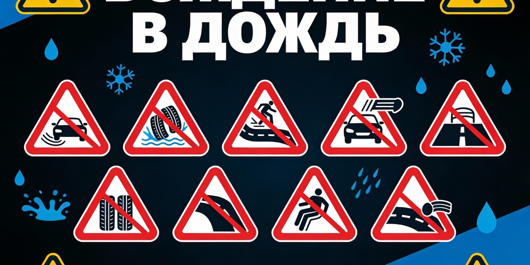 7 ошибок при вождении в дождь, из-за которых машина превращается в «лодку»