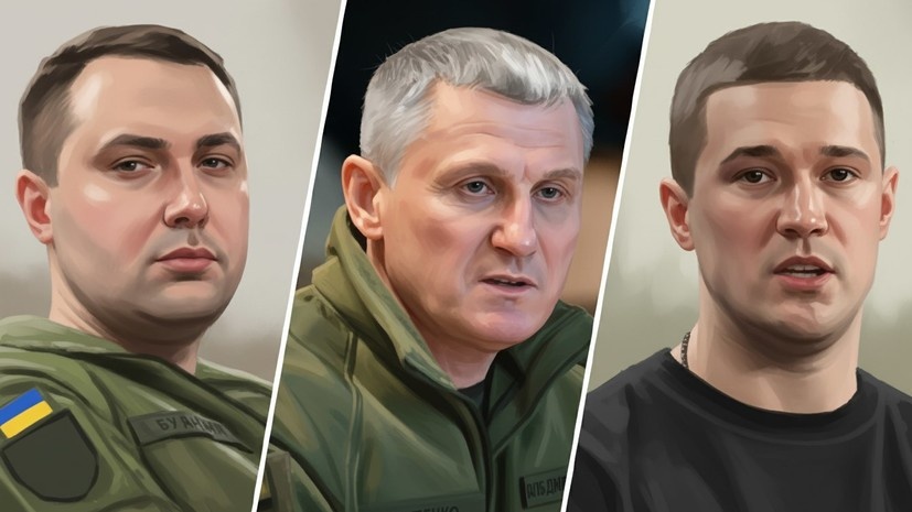     Глава офиса Зеленского Кирилл Буданов / новый глава ГУР Олег Иващенко / кандидат на пост министра обороны Михаил Фёдоров  Коллаж RT