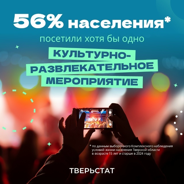 Специалисты Тверьстата подсчитали, как мы развлекались в 2025 году
