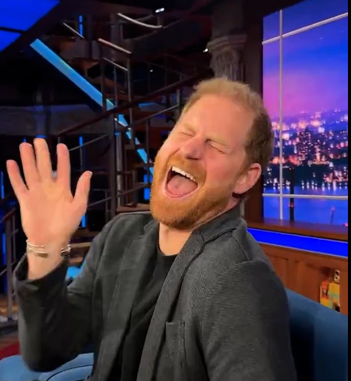 Гарри в Late Show Стивена Кольбера