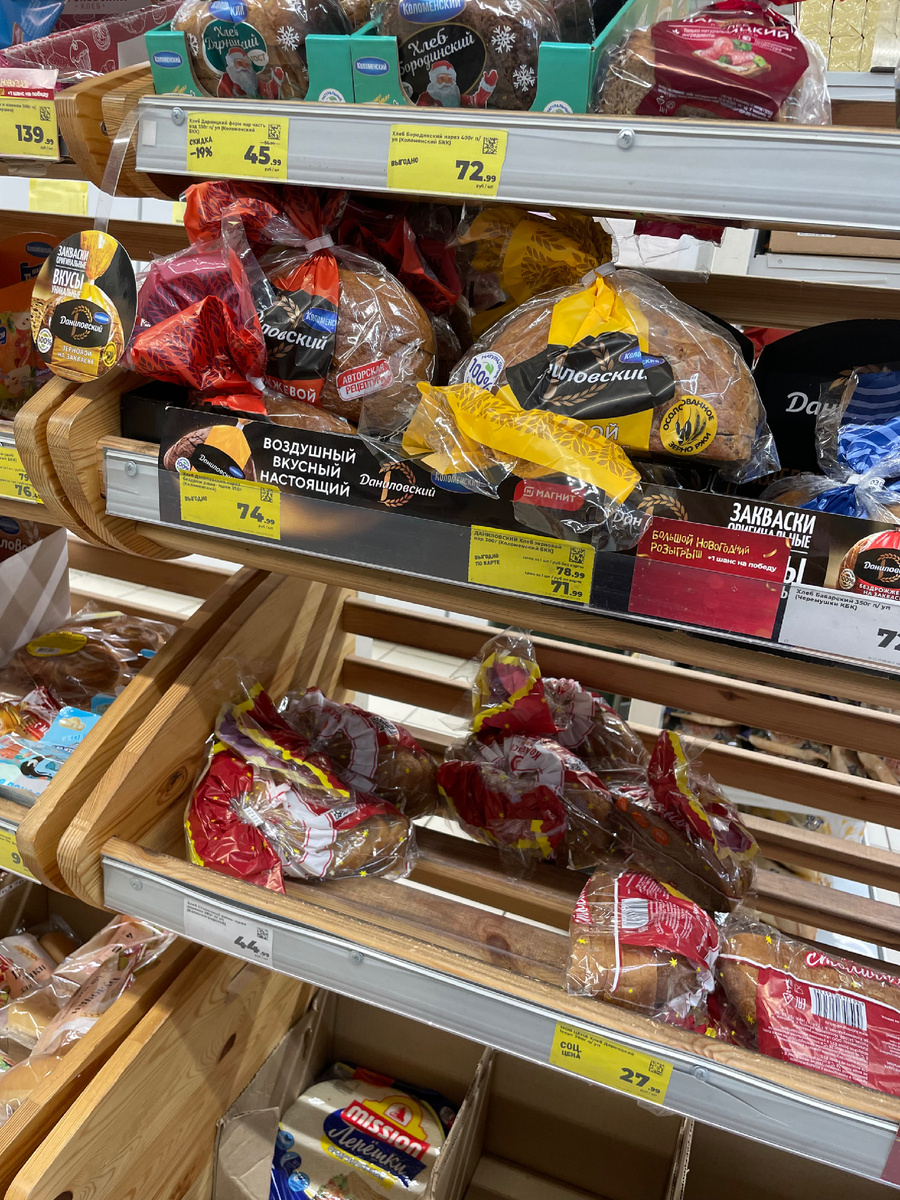 Цены на хлеб 