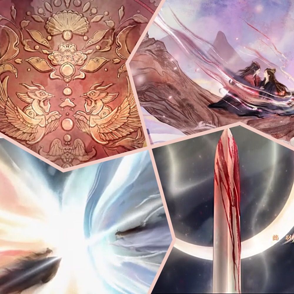 А здесь нежные оттенки, но не без воинственных мотивов