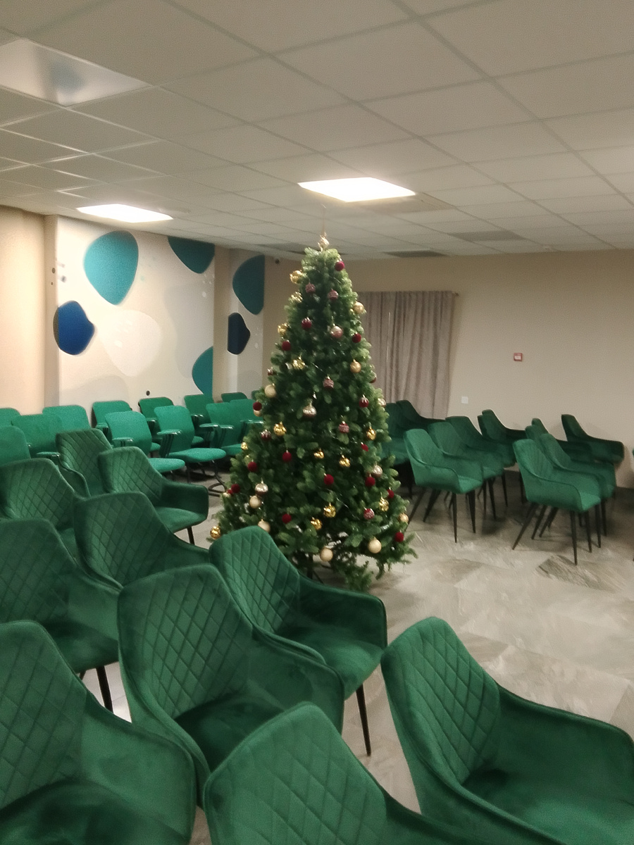 Ёлка в актовом зале. 