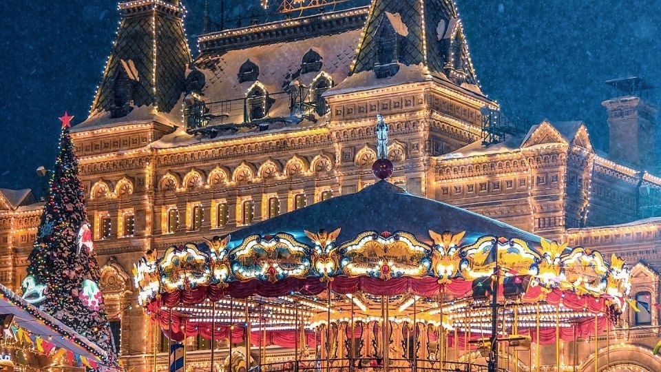 Праздничная Москва 2026! Снежная, новогодняя, красивая!Елена Вагнер Федосеева.