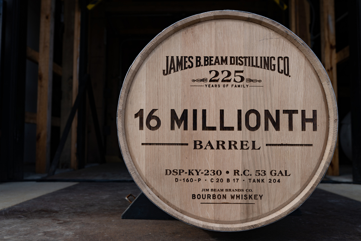 Jim Beam barrel