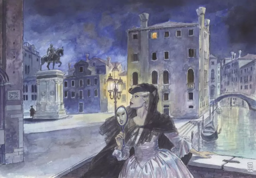 Иллюстрация Мило Манара. Это одна из самых невинных, в академическом стиле.