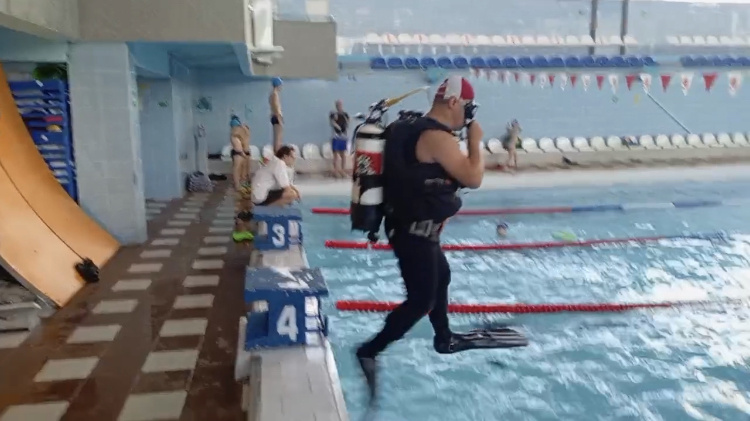 Сдача экзамена на водолаза 4 разряда 