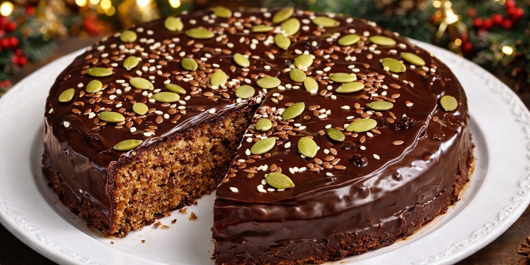 Домашний овсяный пирог с цитрусовым ароматом и шоколадной глазурью: простой рецепт праздничного десерта на зимние каникулы