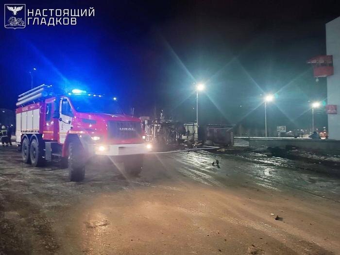 Дроны ВСУ атаковали город Губкин в Белгородской области. Фото © Telegram / Настоящий Гладков