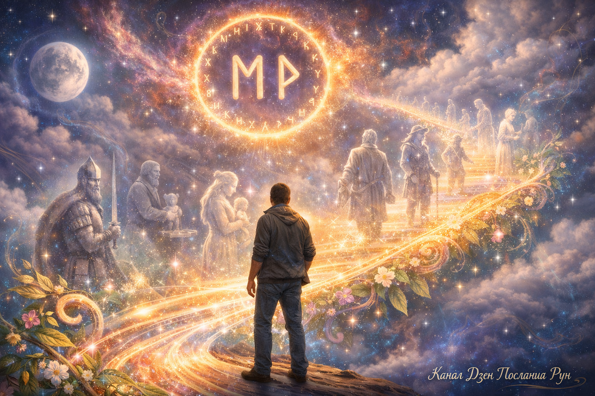 Если вы чувствуете, что Род ведёт вас через знаки и совпадения — этот рунический расклад о предках, линии времени и вашей внутренней силе станет ключом к их посланию
