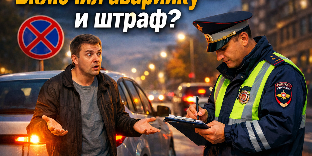 Включил аварийку — и всё равно штраф: почему это не работает