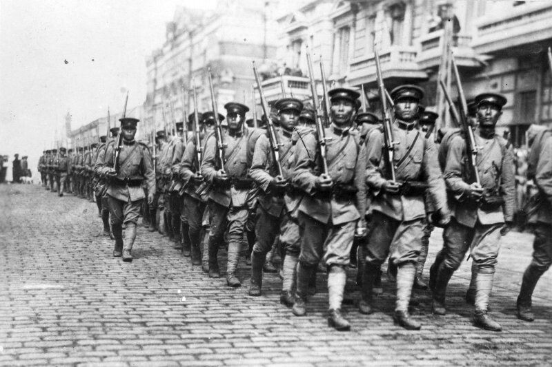    Японские войска во Владивостоке, 1918 г.