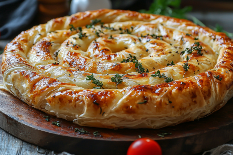 Молдавский пирог-улитка за 15 минут: готовим из готового теста!