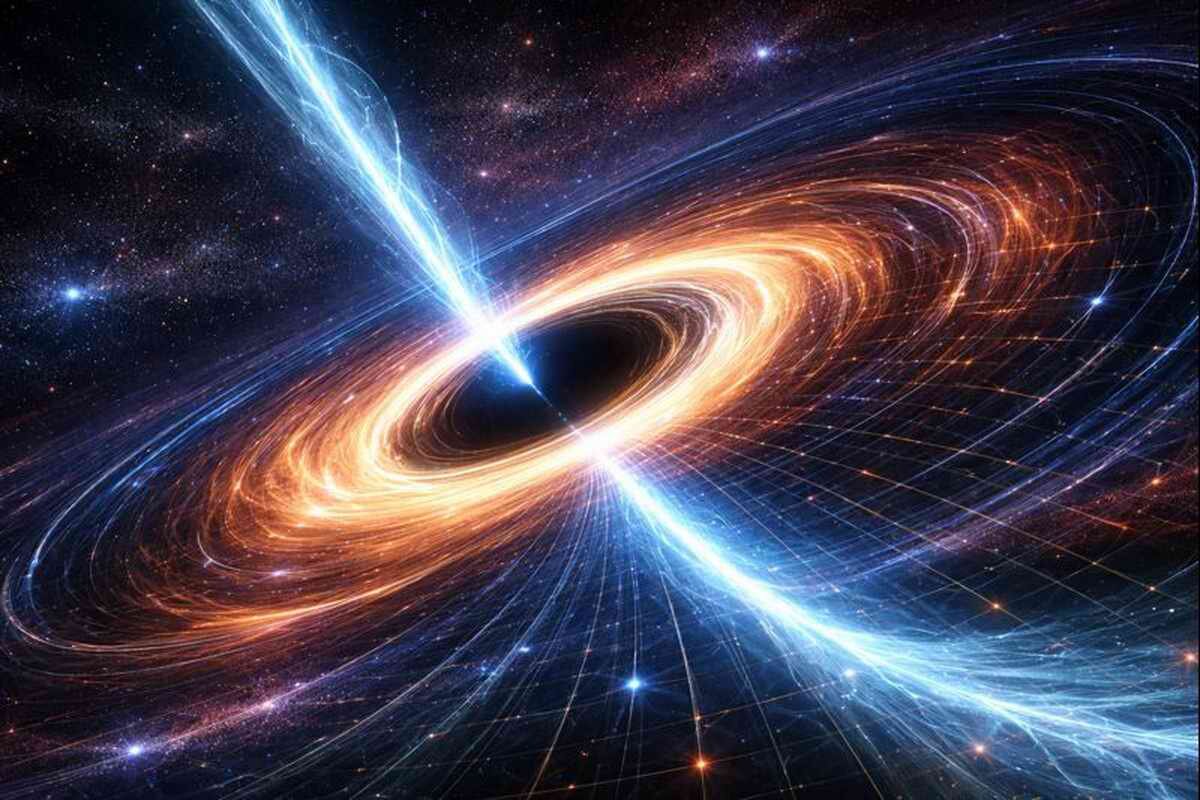 Астрономы увидели, как чёрная дыра закручивает пространство-время