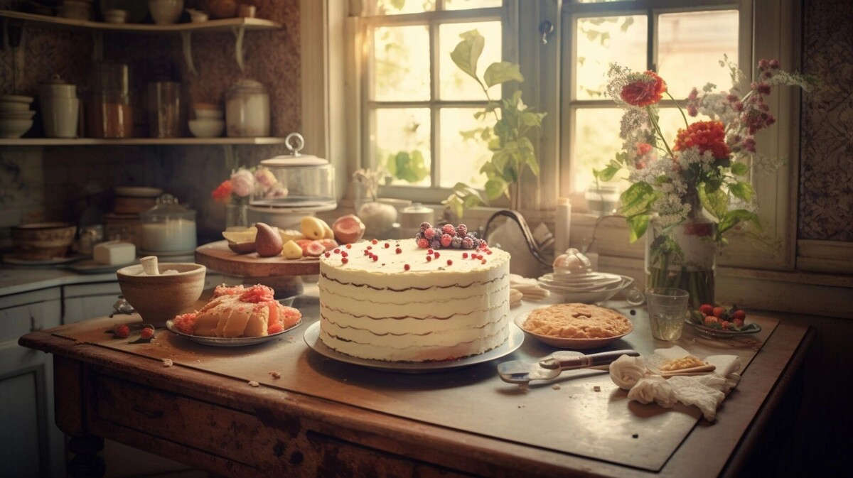    Рецепт торта в домашних условиях пошаговый: готовый облепиховый торт на Новый год 2026 от тюменского кондитера — нежный бисквит с кремом и ягодами.   1MI