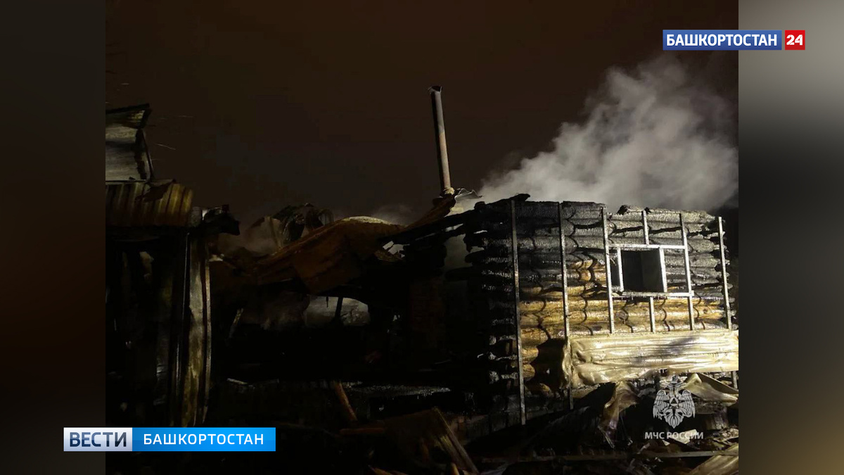    В Уфимском районе при пожаре в СНТ погибла женщина, мужчина получил серьезные травмы