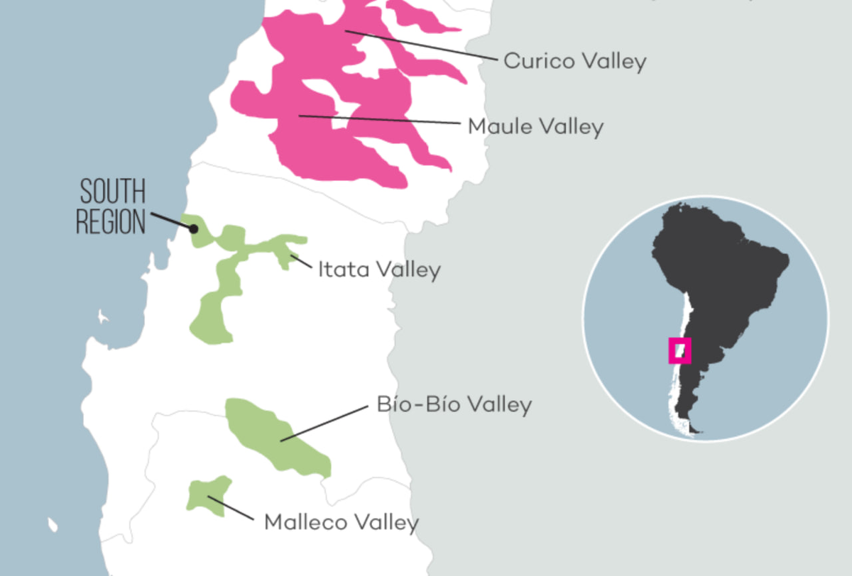Исторически Secano Interior охватывает внутренние зоны Мауле, Итаты и Био-Био