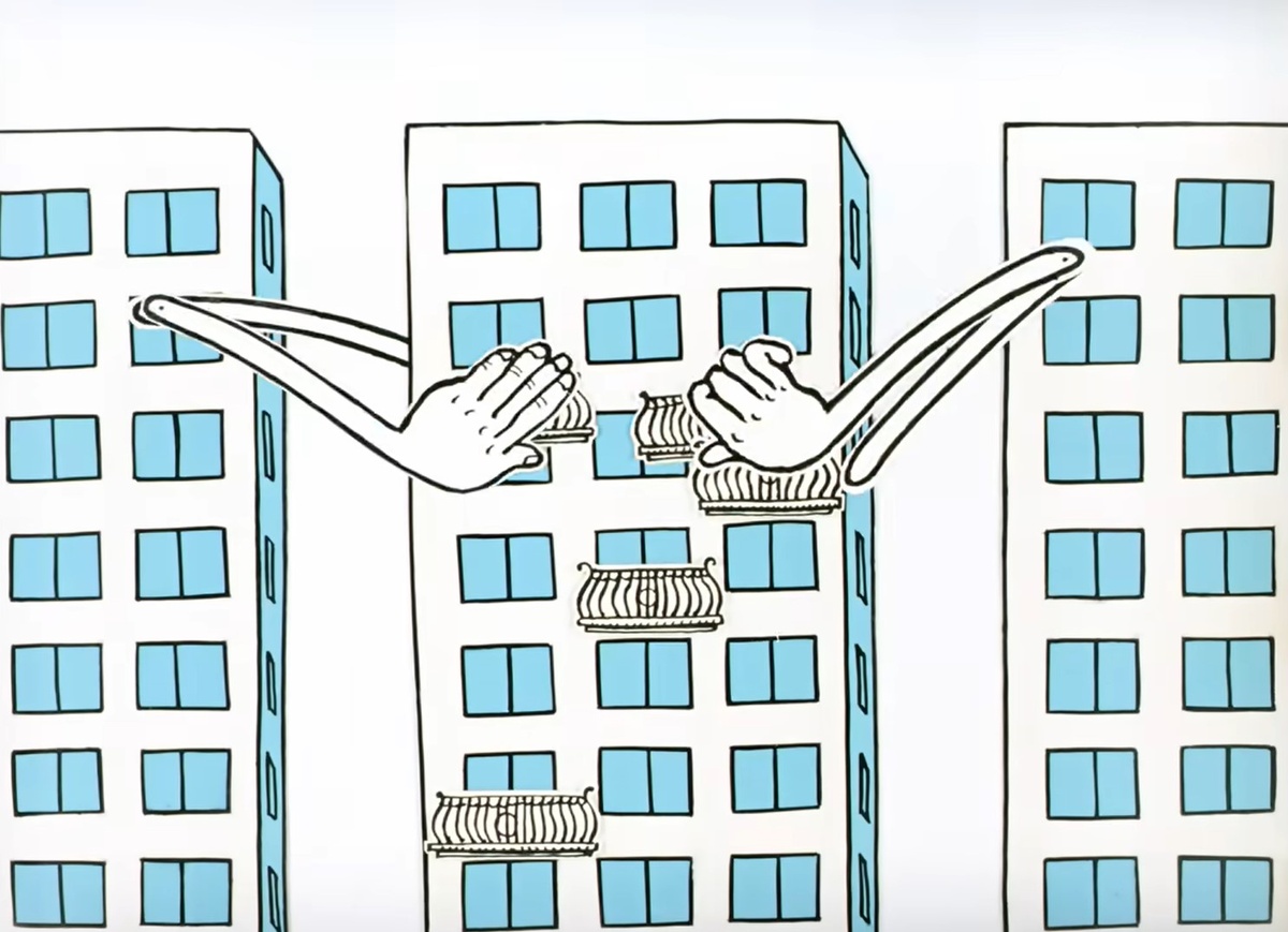 Кадр из фильма «Ирония судьбы, или С лёгким паром!» (режиссёр Эльдар Рязанов, 1975)