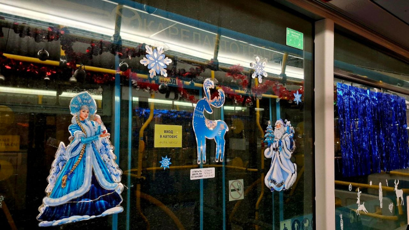    Новогодние троллейбусы ездят по Петрозаводску«Карелавтотранс» / VK