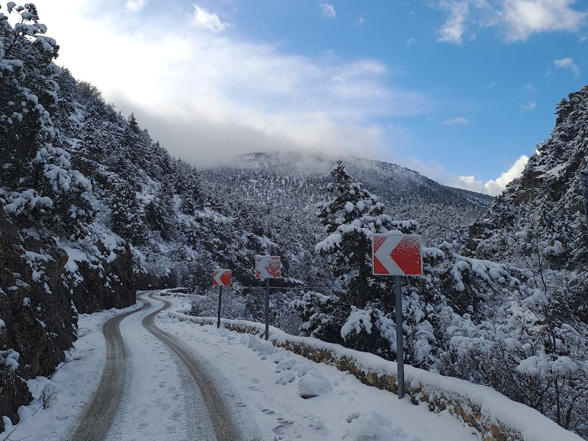 Дорога в каньоне Узунджа