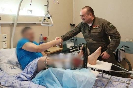    Вячеслав Калинин посетил бойцов СВО в Центральном военном госпитале в Москве