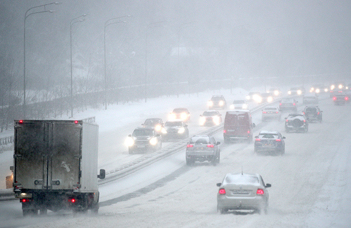 На Татарстан и соседние регионы обрушился сильный снегопад