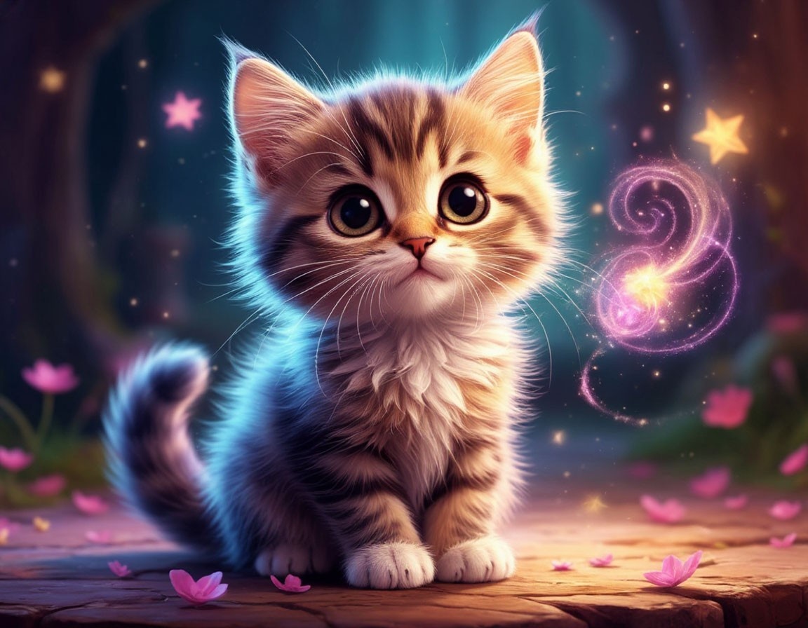 Загадочный котёнок