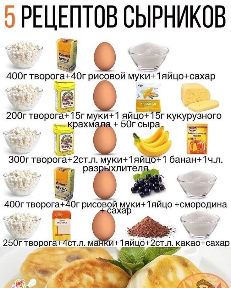 Источник рецептов : https://ru.pinterest.com