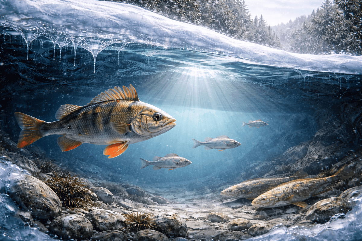    Озеро замёрзло, а рыбы живы — как им это удаётся!?