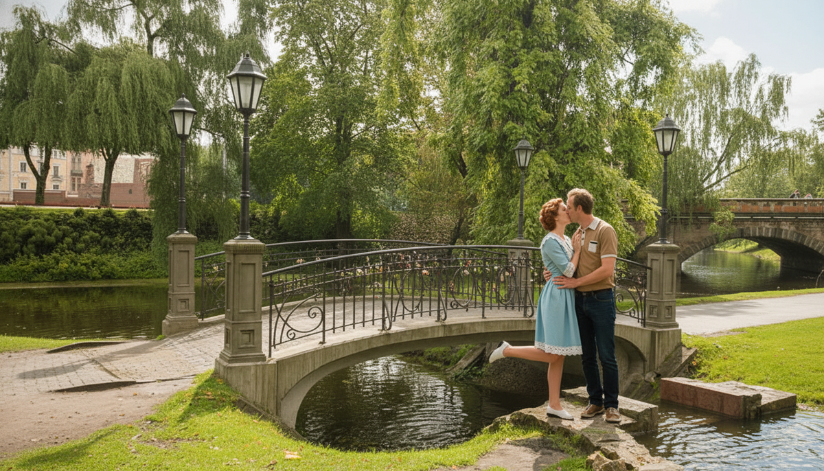 Мост влюблённых. Рига. 