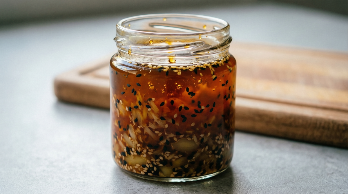 Имбирно-соевый маринад с кунжутом