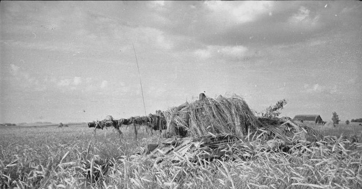 Маскировка танка подручными средствами во Второй мировой войне