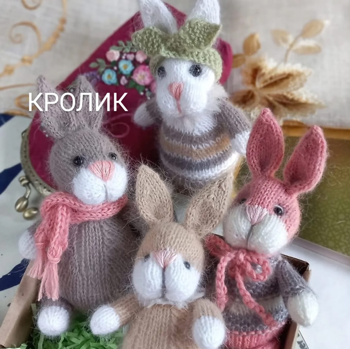 МК Кролик на 2 спицах