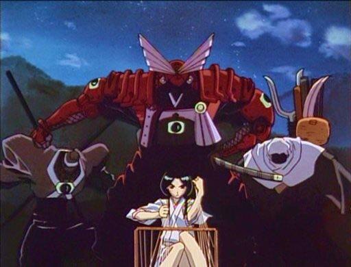 Кадр из аниме «Принцесса кукол». Представление кукол и главной героини, Рангику.