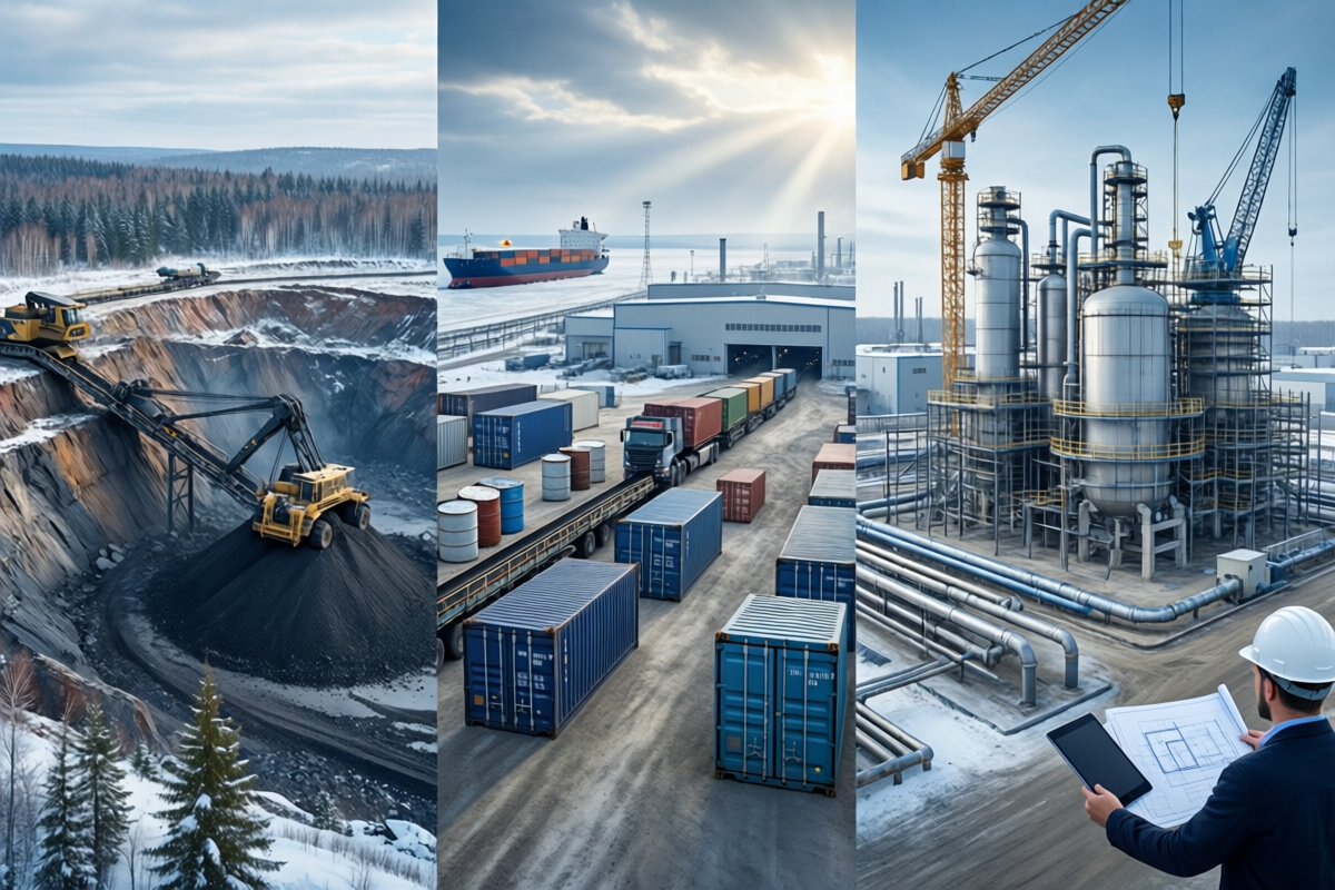 Россия: сырьё есть, но цепочка до высокочистых прекурсоров и материалов покрытий ещё требует времени и инвестиций